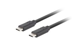 Кабел, Lanberg USB-C M/M 3.1 gen 2 cable 0.5m 10GB/s pd100w black