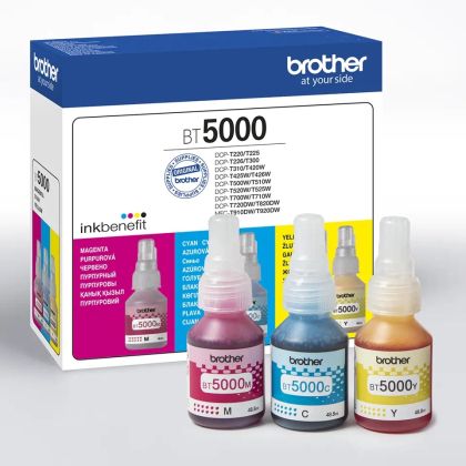 Консуматив, Brother Value Pack BT5000C, BT5000M, BT5000Y Ink Bottle for T420,T426,T520,T720,T920