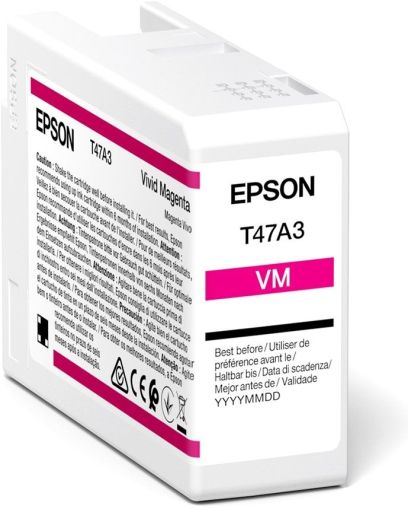 Консуматив, Epson Singlepack Vivid Magenta T47A3 UltraChrome Pro 10 ink 50ml