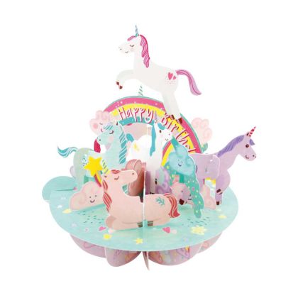 Картичка Birthday Unicorn, Pirouettes