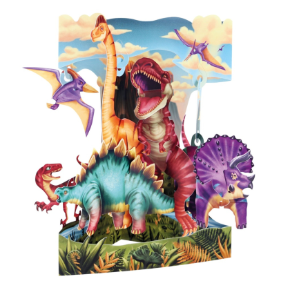 Картичка Dinosaurs, Swing Cards