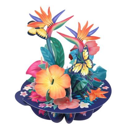 Картичка Tropical Flowers, Pirouettes