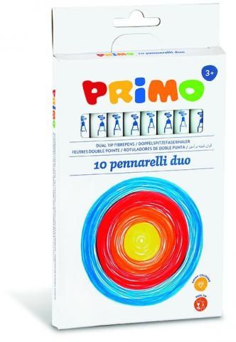 Двувърхи флумастери Primo Duo Fine / Conic Tip 