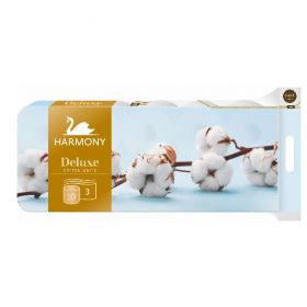 Тоалетна хартия Harmony Deluxe Cotton White 
