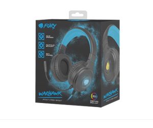 Слушалки, Fury Gaming Headset Warhawk RGB