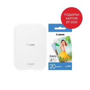 Комплект, Canon mini photo printer Zoemini 2 + Zink Paper 20 Sheets