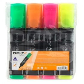 Текстмаркер Delta D2501 опаковка 4 цвята