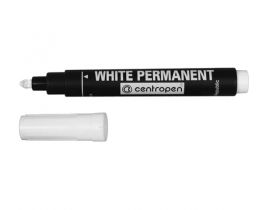 Бял перманентен маркер Centropen 2686