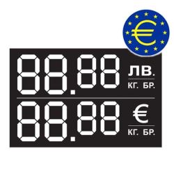 Ценови етикети 50x25mm за ЛВ и ЕВРО