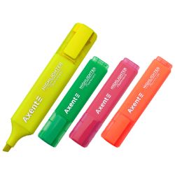 Комплект текстмаркери Axent 2537 1-5 mm Неон микс 4 цвята