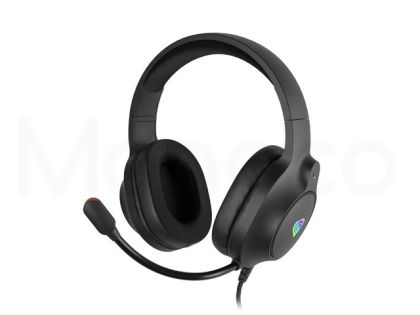 Слушалки, Genesis Headset Neon 213 With Microphone RGB Illumination Black
