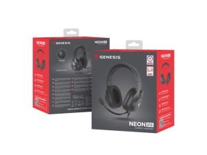 Слушалки, Genesis Headset Neon 213 With Microphone RGB Illumination Black