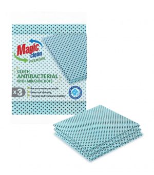 Кърпи Premium антибактериални с абразивни точки – 3 броя
