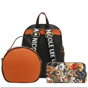 Комплект 2 чанти и портфейл Nicole Lee, Best smile