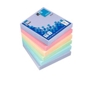 Самозалепващи листчета Info Notes Микс Пастел 75х75mm 6бр 100л.