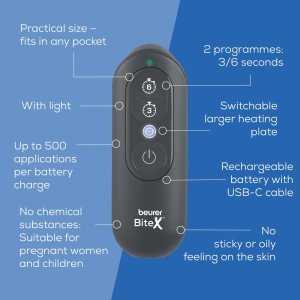 Устройство за лечение на ухапвания от насекоми, Beurer BR 115 BiteX Max Graphite Grey 